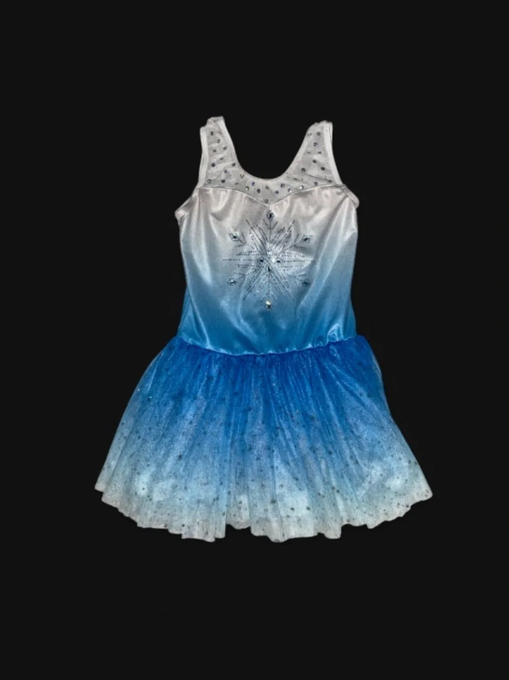 Blue Ombre Sparkle Tutu Costume Dress for Kids